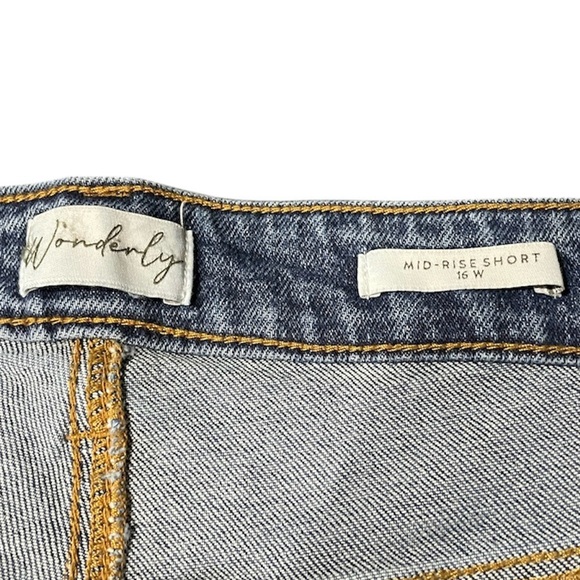 Denim Blue Women's Shorts Bundle - Chic - Wonderly - Gloria Vanderbilt - Sz 16 - Picture 14 of 16